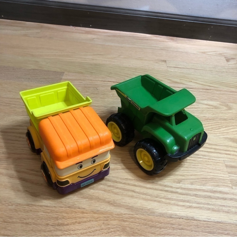 Nukied Bumper Dump Truck & John Deere Dump Truck Toy Kids